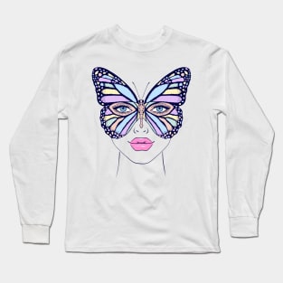 Butterfly woman Long Sleeve T-Shirt